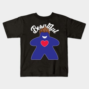 Beautiful Meeple Blue Kids T-Shirt